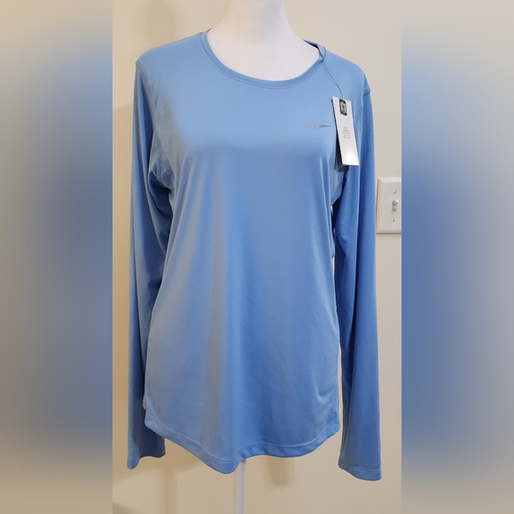 Nike Tops - NWT Blue Nike Running Long Sleeve Dri-Fit Top Women's Size L